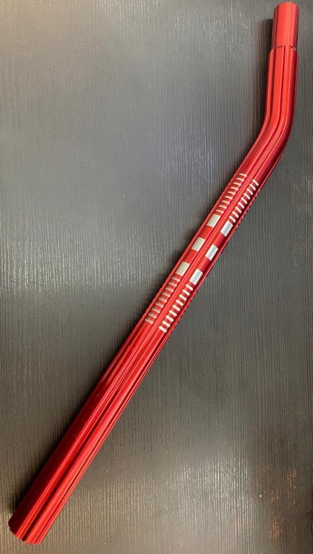BMX BICYCLE ALLUMINUM SEAT POST LAYBACK 25.4MM INSERT OLD SCHOOL NEW