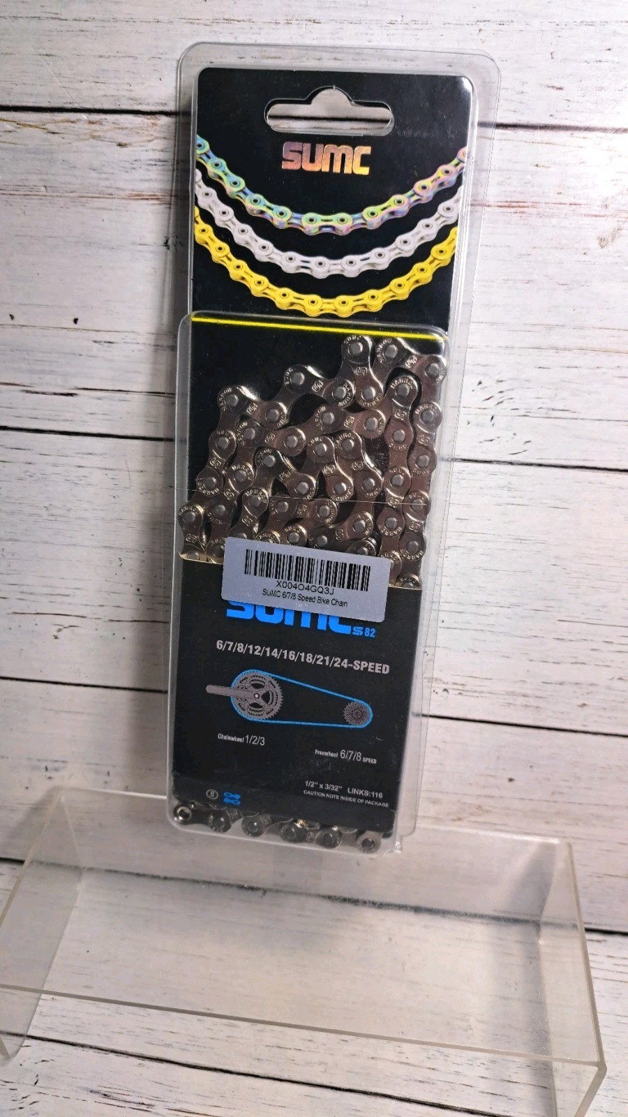 Hollow Bicycle Chain 116 Link S82 nitrided and nickel-plated Chainwheel 1/2/3