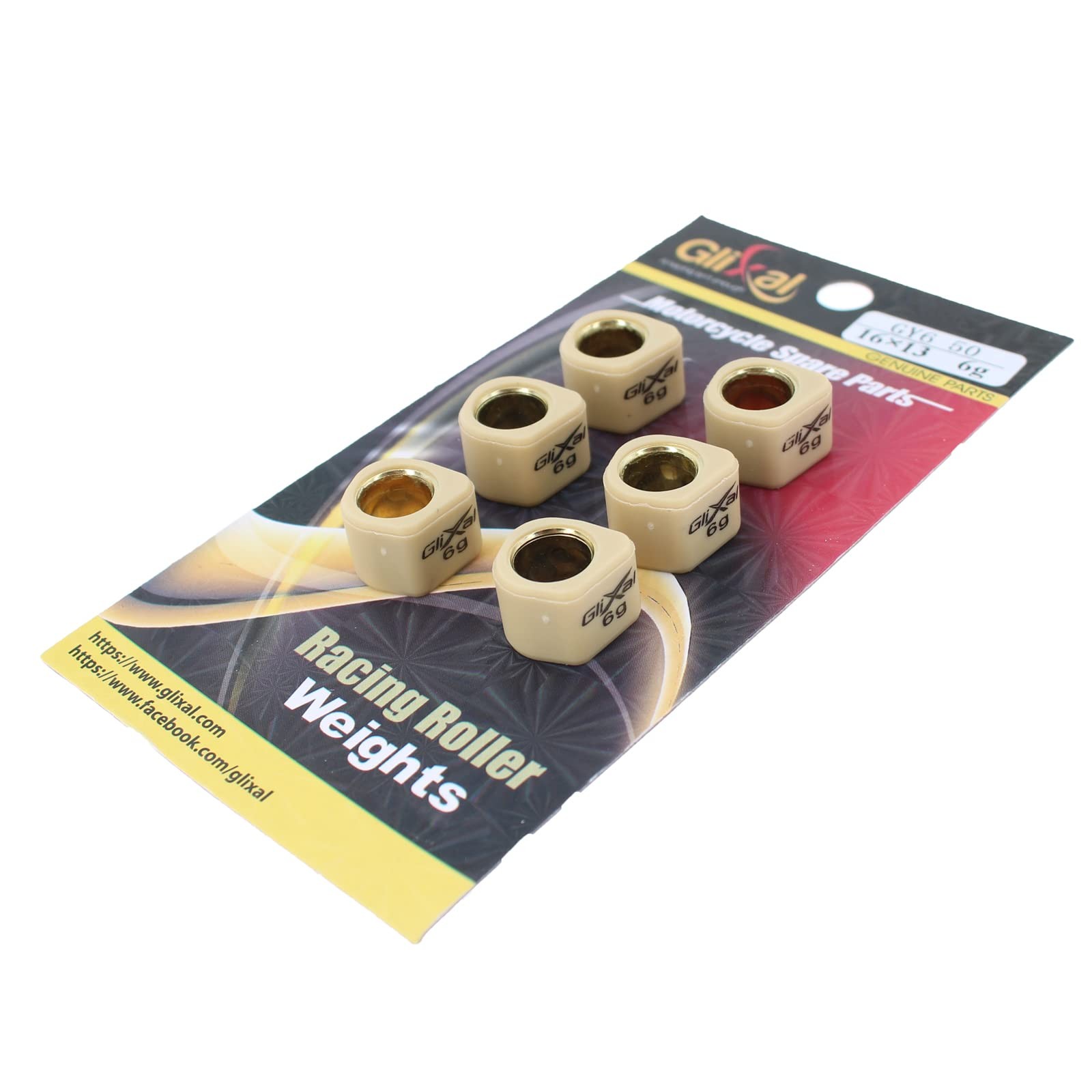 Glixal 16x13mm High Performance Polygon Variator Sliders, Racing Sliding 6g