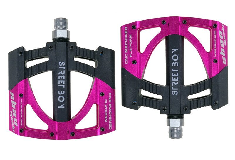1Pair Universal Sealed 3 Bearing Bicycle Flat Pedals Ultralight 8 Color Optional