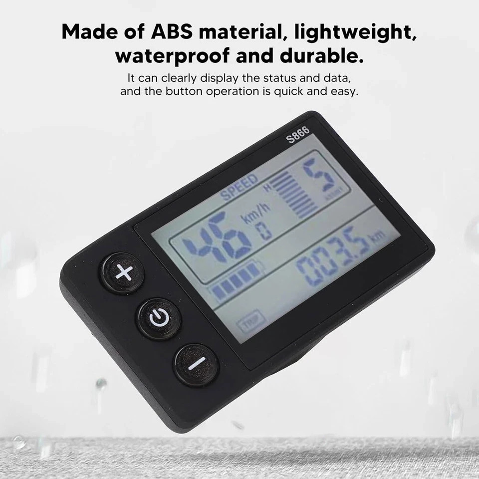 For E-Bike LCD Display 24V/36V/48V Display E-Bicycle MTB Part Electric Bike 2024
