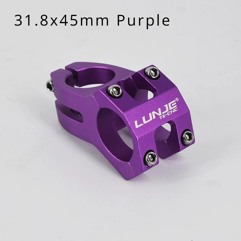 MTB Bike Stem 45mm Short Power Stem 25.4/31.8mm Handlebar Mountain Bicycle