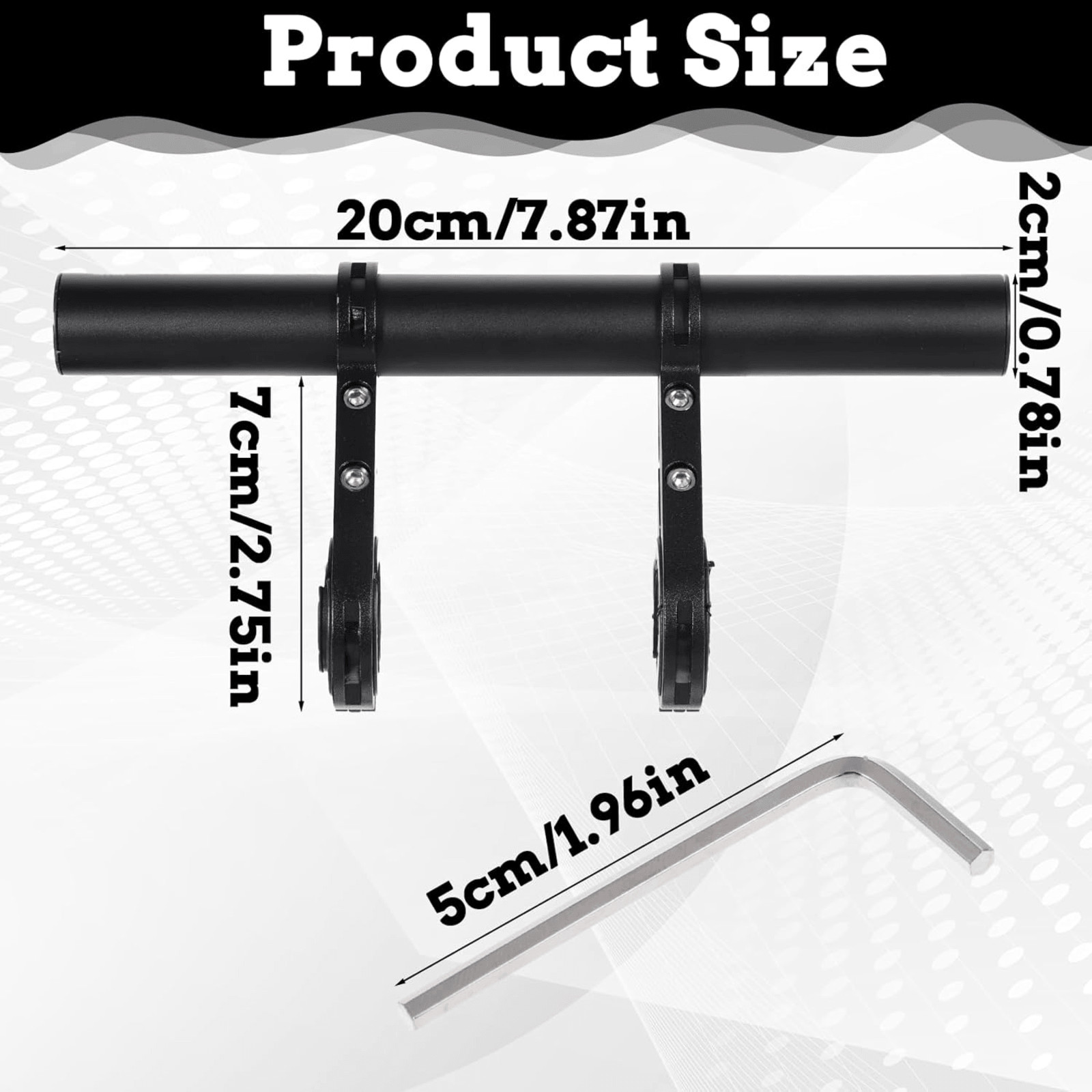 Xelsluthe 7.9-Inch Aluminum Alloy Bicycle Handlebar Extender