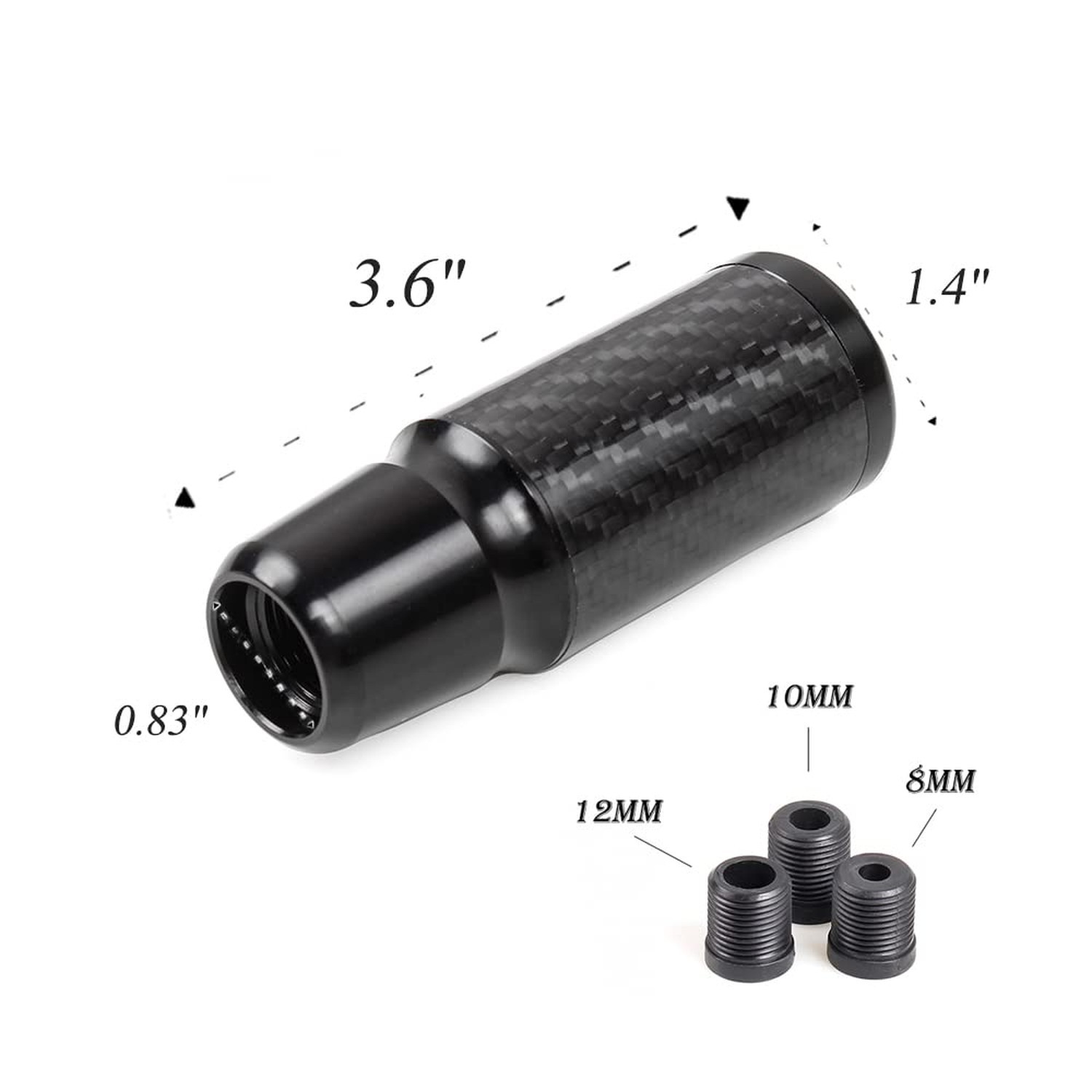 Carbon Fiber Shift Knob 6 Speeds Pattern Modified Carbon Fiber Aluminum Manua…