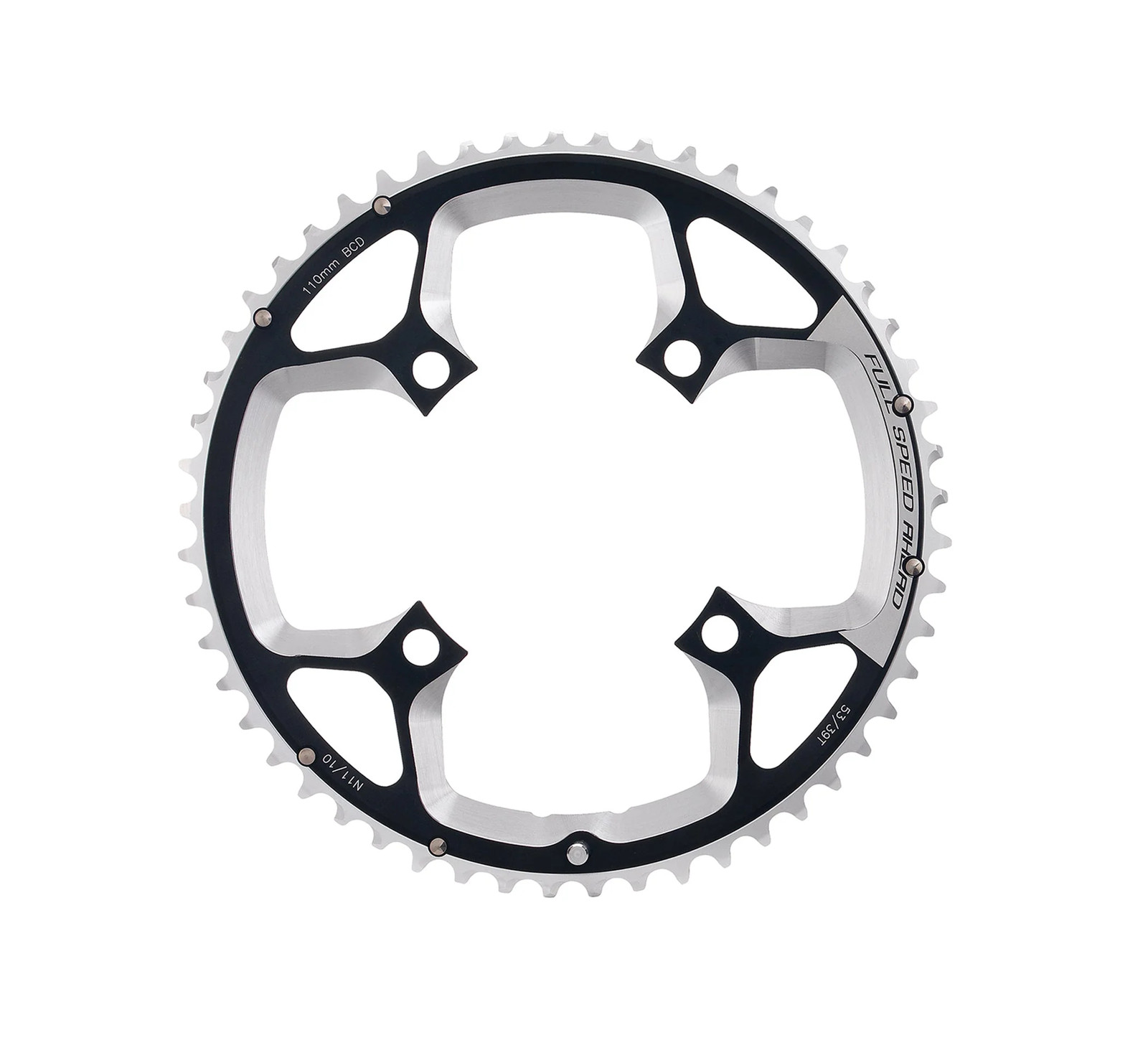 FSA Gossamer ABS Chainring 50t 110 BCD 11-Speed 4-Bolt Aluminum Black N10/N11