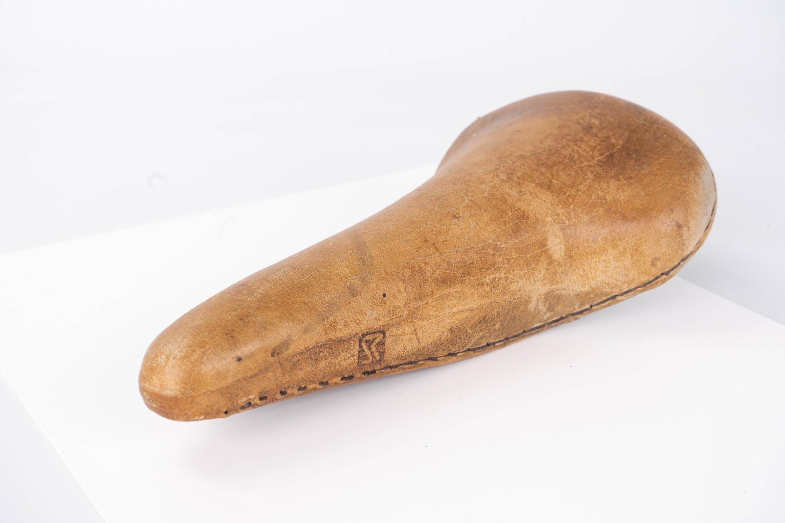 SELLE ROYAL CONTOUR VINTAGE road bike SADDLE LEATHER BICYCLE 70S 80S BEIGE MOSER