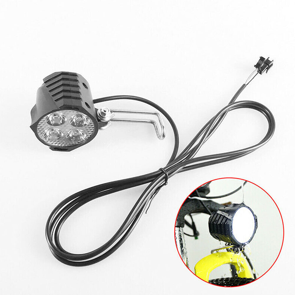 1PC 2 in 1 Headlight Front Light Led Lamp Horn for Bicycle E-Bike Electric US++
