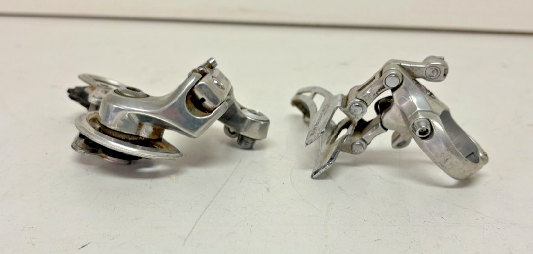 Vintage Suntour Cyclone M-II Long Cage Rear & Bottom Pull Front Road Derailleurs