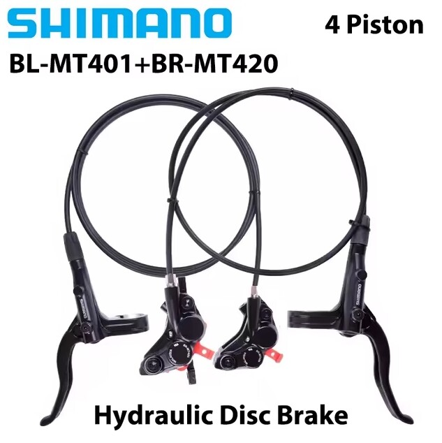 SHIMANO DEORE MT410 MT420 Hydraulic Disc Brake Caliper 2 or 4 Piston MTB Bike