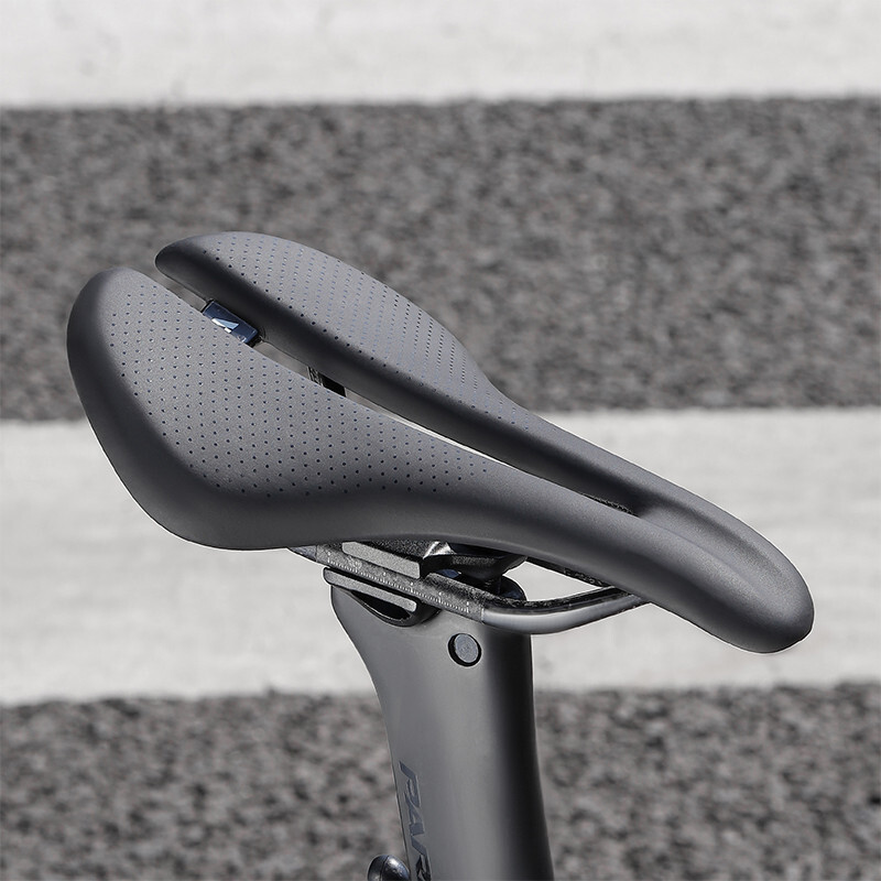 WEST BIKING Carbon Fiber Leather Bicycle Saddle Hollow Road Bike Seat Saddle
