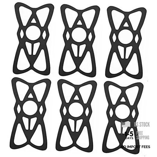 Motorcycle Phone Mount Tether 6 Pack,Replacement Silicone Bands for Bike