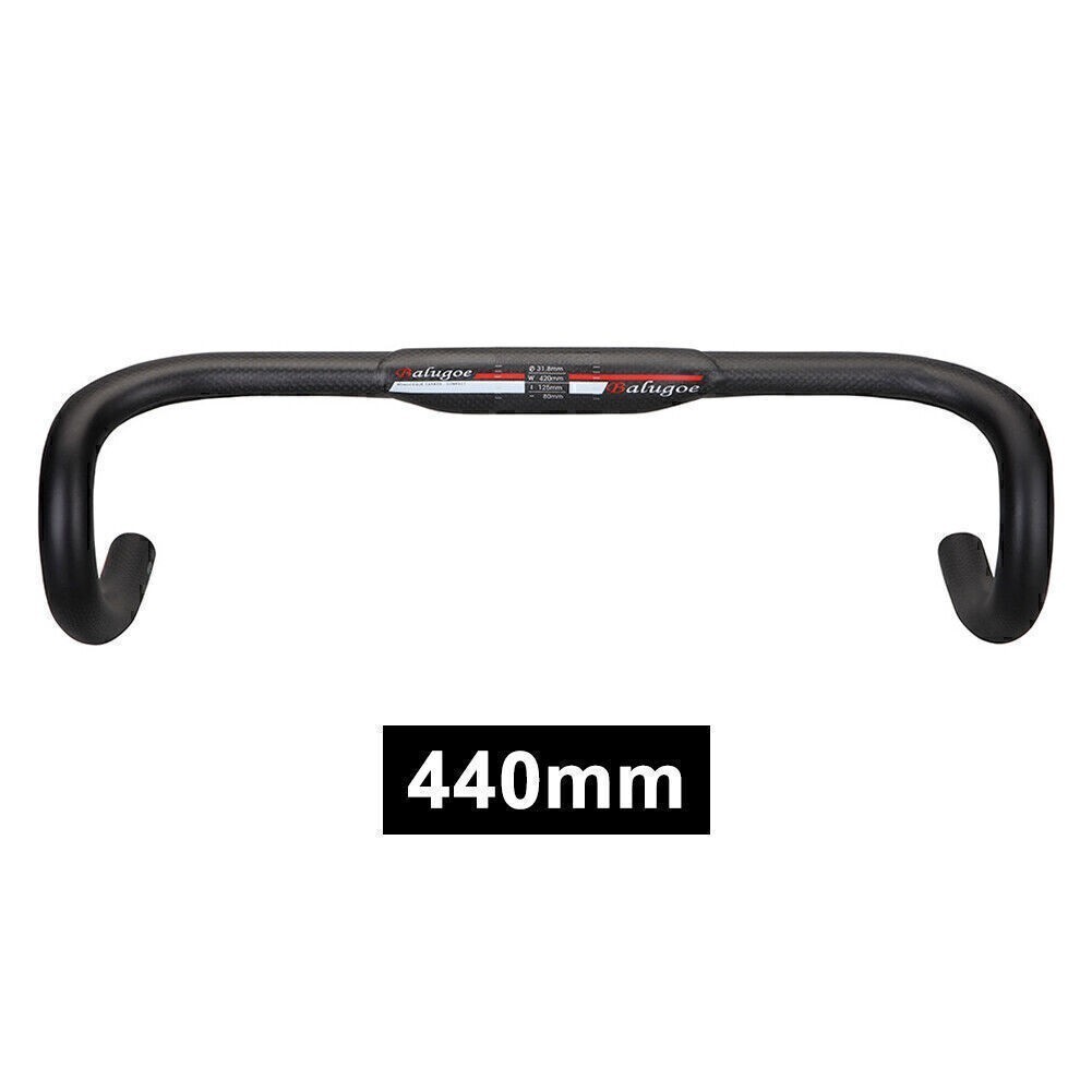 Carbon Fibre Road Bike Bicycle Drop Handlebar Drop Bars 31.8mm*400mm/420mm/440mm