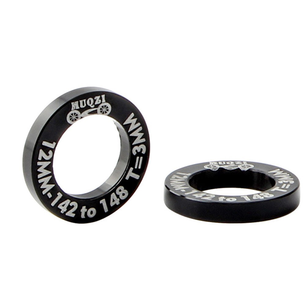 1 Pair Aluminum Bicycle Hub Conversion Spacers Boost Hub Gaskets Kit Black/Red