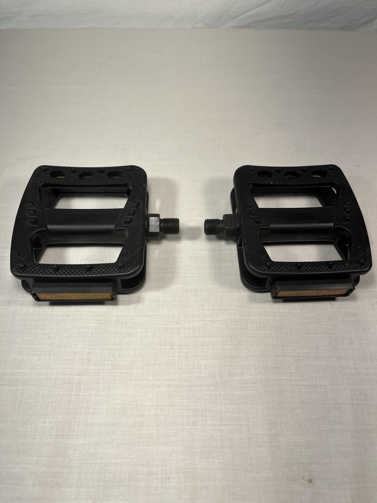 Black BMX/Kids Bike Platform Pedals – 1/2” – Pair – Good Used Condition