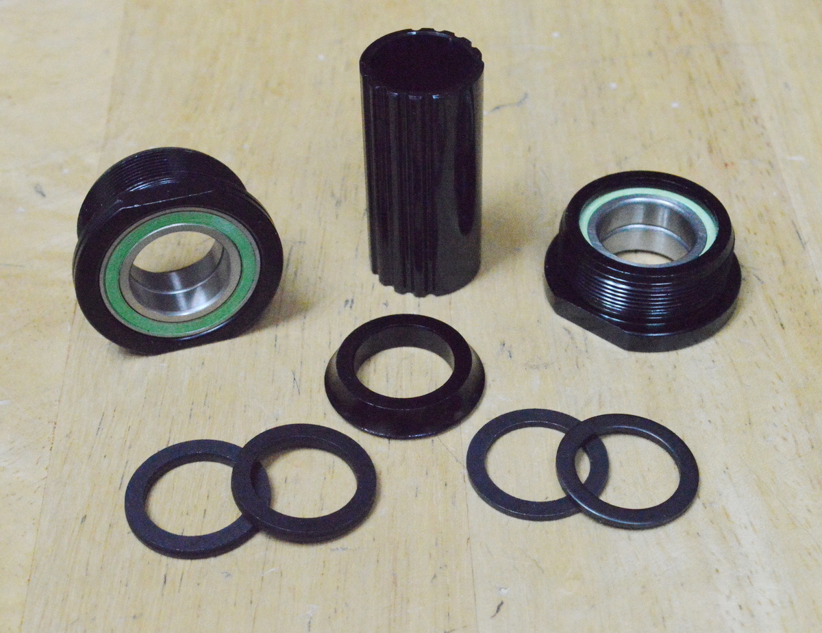 European Bottom Bracket 19mm Sealed Bearings Black Euro BB