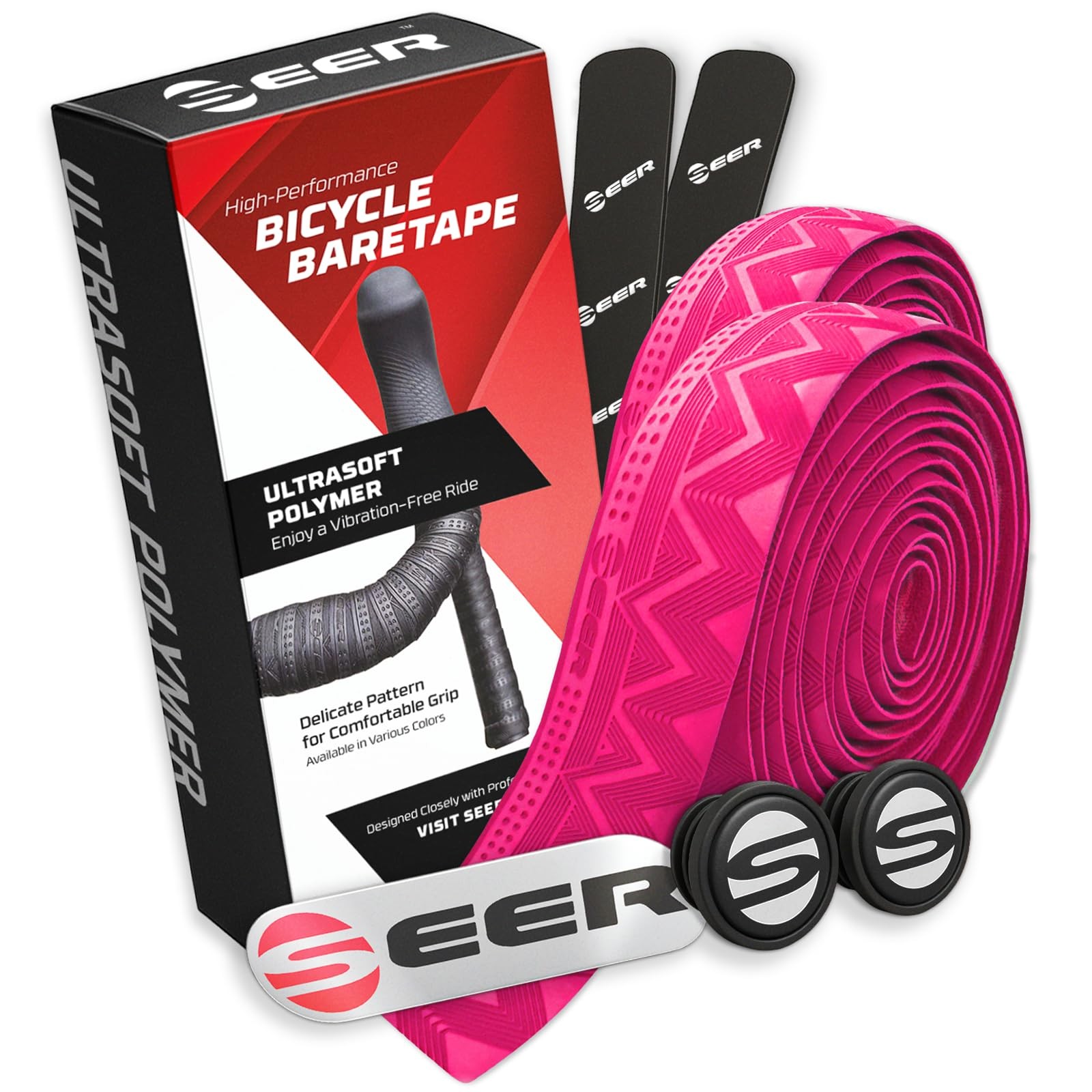 SEER Bike Bar Tape – New Ultra-Soft Polymer Handlebar Tape for Road & Gravel …