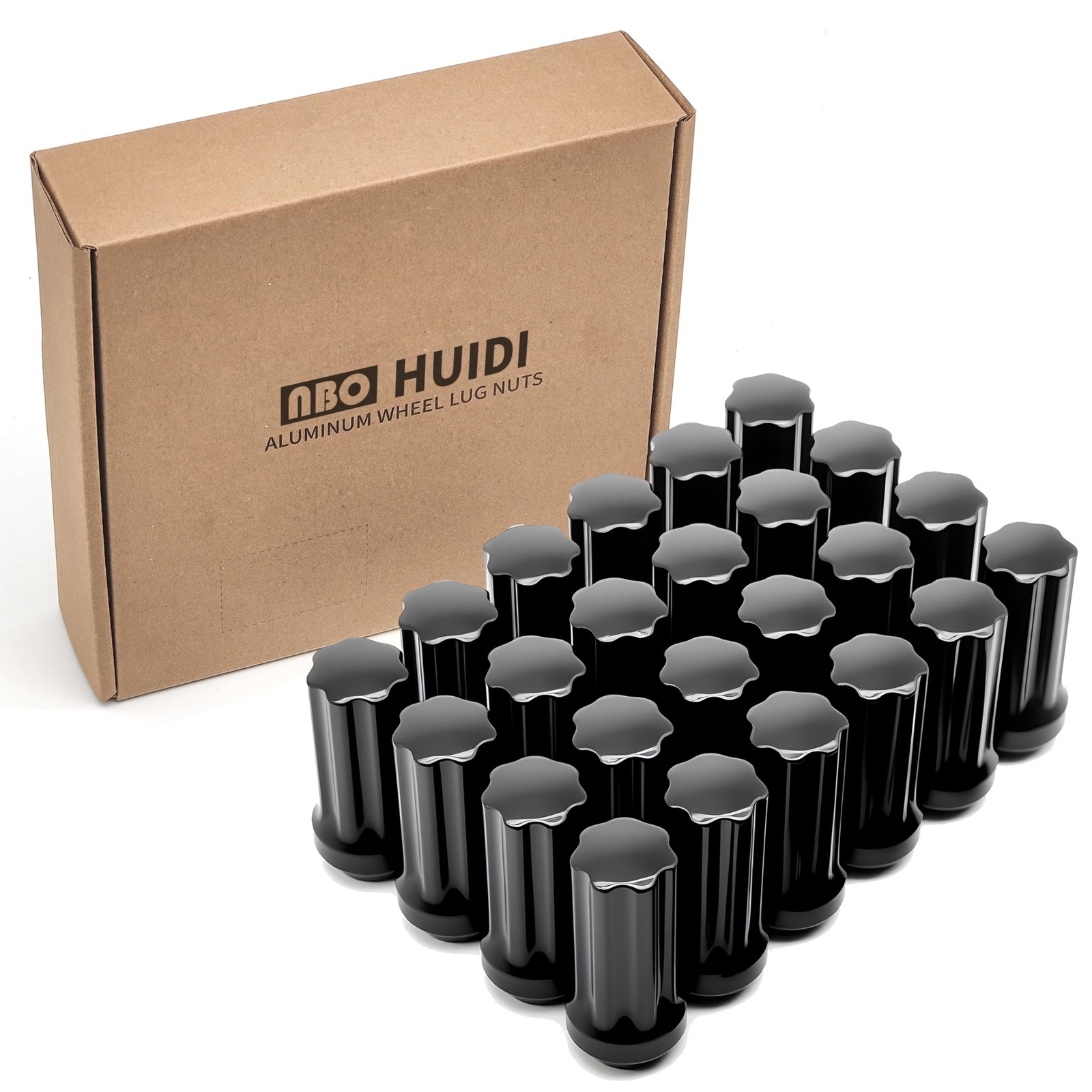 M14x1.5 Hub Nut — 24-Piece Set, Closed Spline Hub Nut with Socket, 60°
