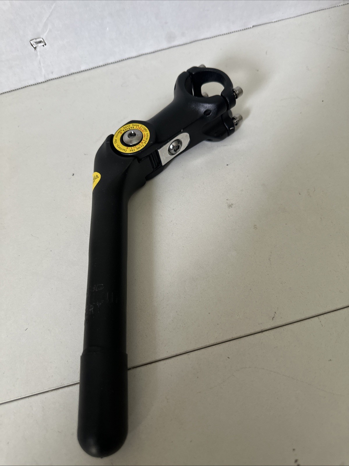 Adjustable Angle Bicycle 25.4mm Handlebar Stem Riser Aluminum 22.2mm stem black
