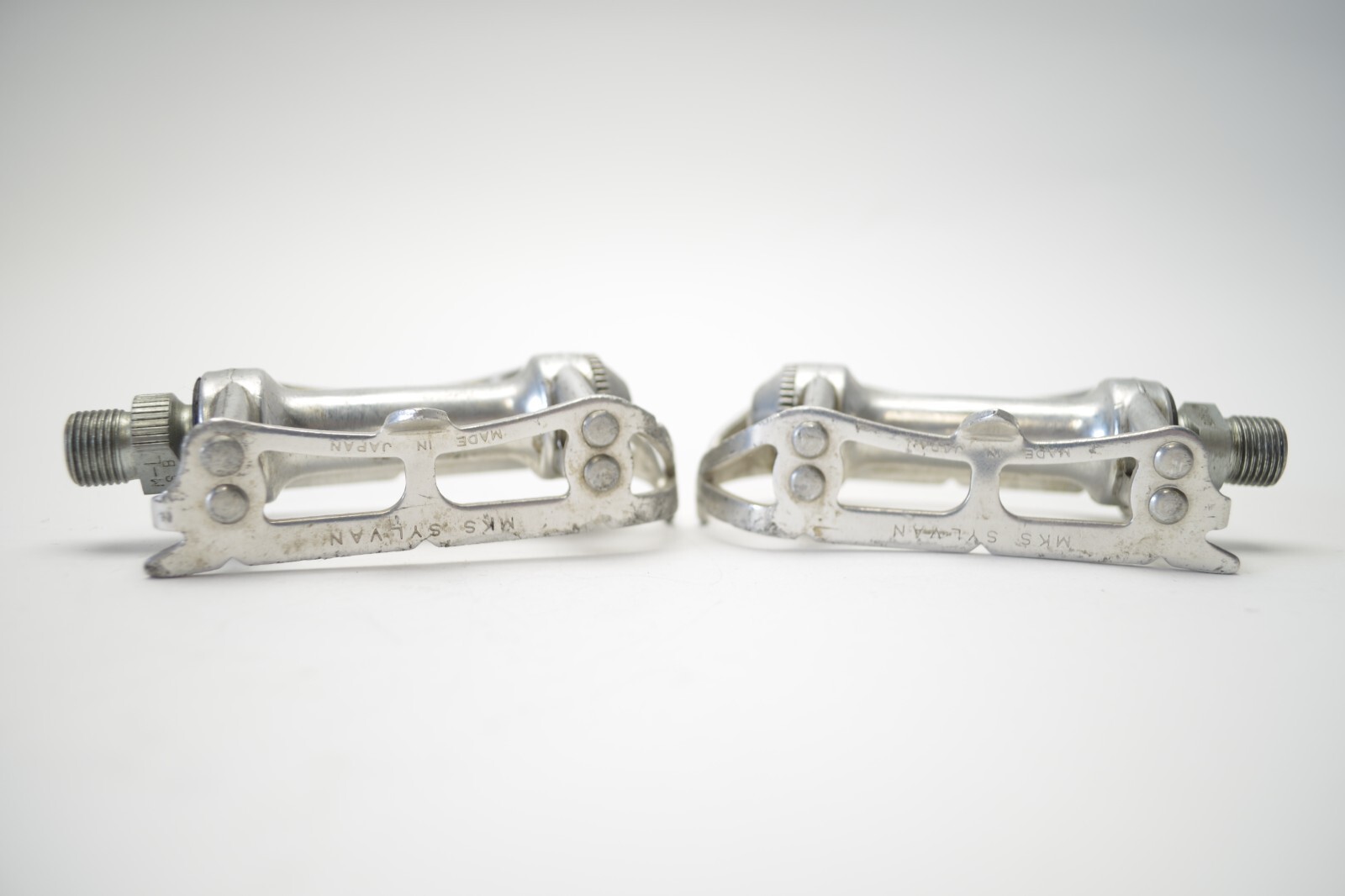 MKS SYLVAN SY-1 ALLOY ROAD TOURING RACE BICYCLE QUILLED PEDALS 9/16 x 20 TPI
