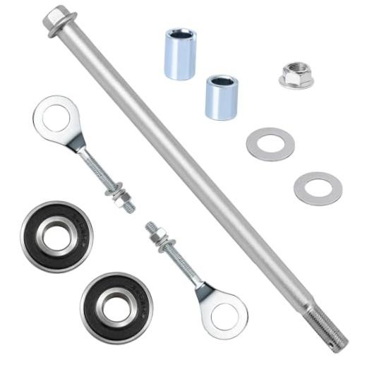 15mm*285mm Mini Bike Rear Axle Kit (0.59″x11.22″) with 6202RS Bearings & 285MM