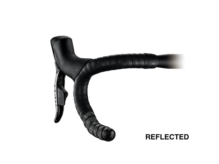 Ciclovation Leather Touch Handlebar Tape Cyclone Galaxy Jet Black Reflective