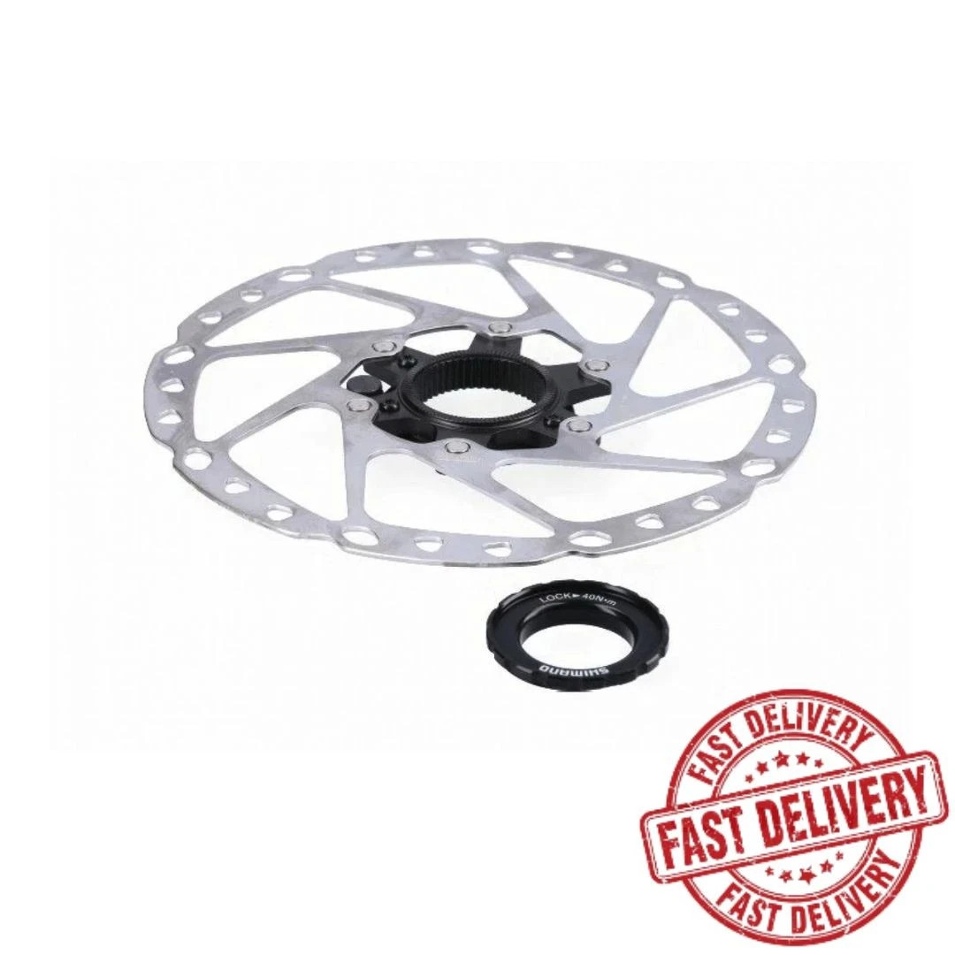 SHIMANO RT-EM600 203mm E-Bike Disc Brake Rotor Center Lock – 1 or 2 w/Lock Ring
