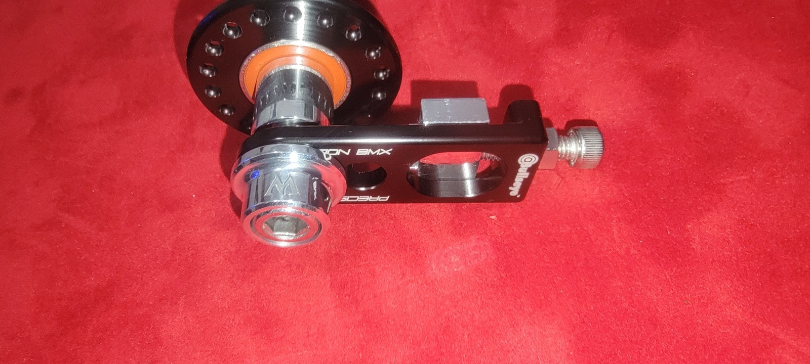 Bullseye Warlock Slotted Hubs & Bullseye Cigar Cutter Chain Tensioners Black!