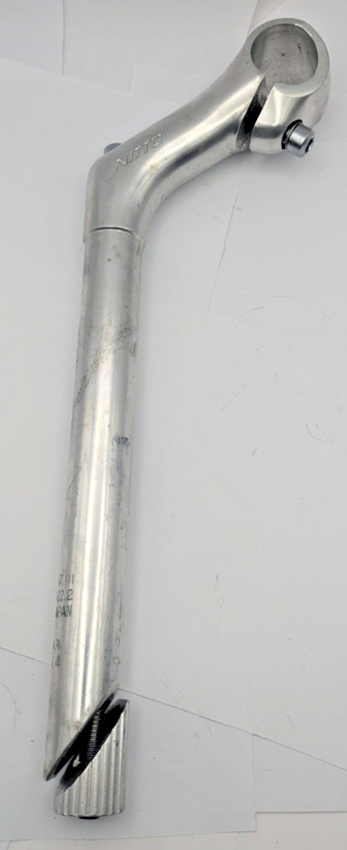 NITTO DIRT DROP QUILL STEM JAPAN 22.2 25.4MM 80MM ALUMINUM EXTRA TALL MT-10