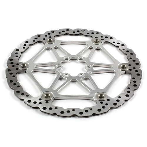 Hope 220mm 6 Bolt Vented V4 Disc Rotor Silver – Brand New