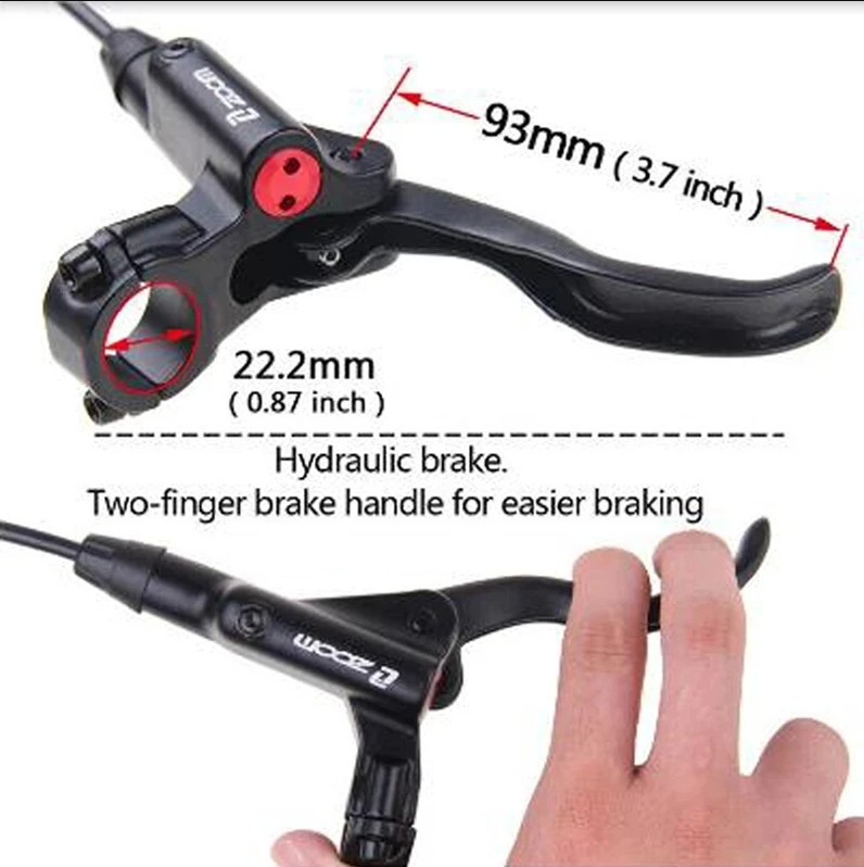 ZOOM HB-875 Hydraulic Disc BrakeXC Bike MTB Front & Rear Set 800mm/1400mm