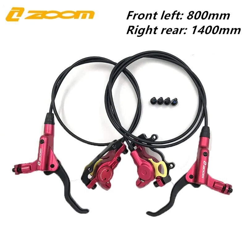 800mm/1400mm MTB Bicycle Left Front Right Rear Oil Pressure Hydraulic Disc Brake