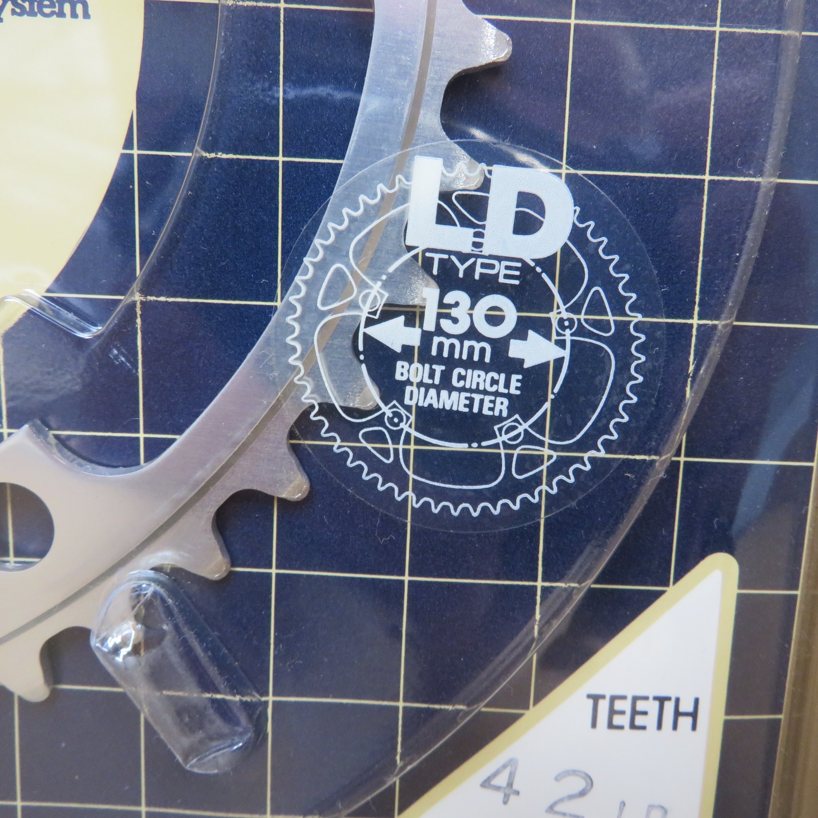 New-Old-Stock Shimano 600EX Biopace Chainrings…52×42 w/130mm BCD (Silver)