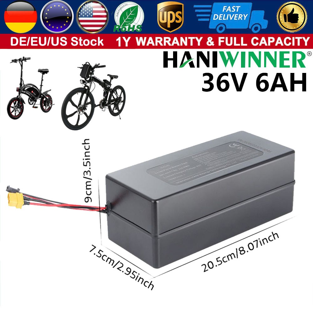 JETSON Axle X Electric Bike Ebike li-Battery 36v 6Ah 2 wire Genuine 350w