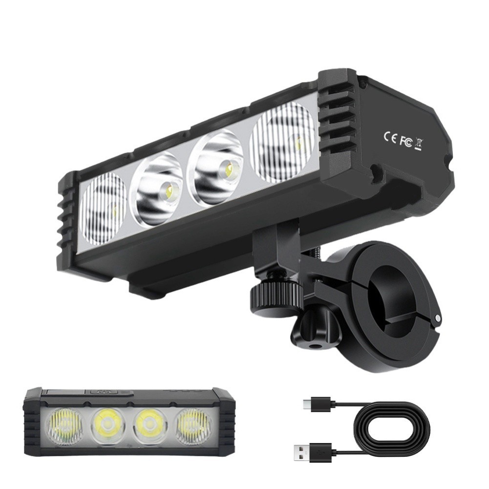 Bicycle Light 4000 Lumens 2000 MAh for Battery Efficient Battery Life For