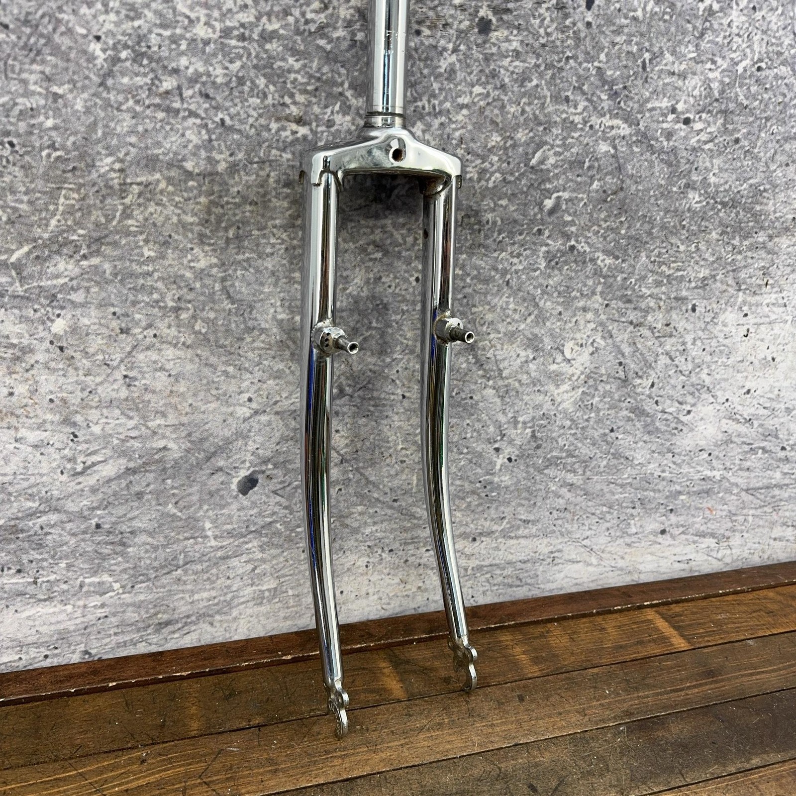Vintage Raleigh 21.1 Mountain Bike Fork 1 In Threaded 26in Canti Chrome Steel