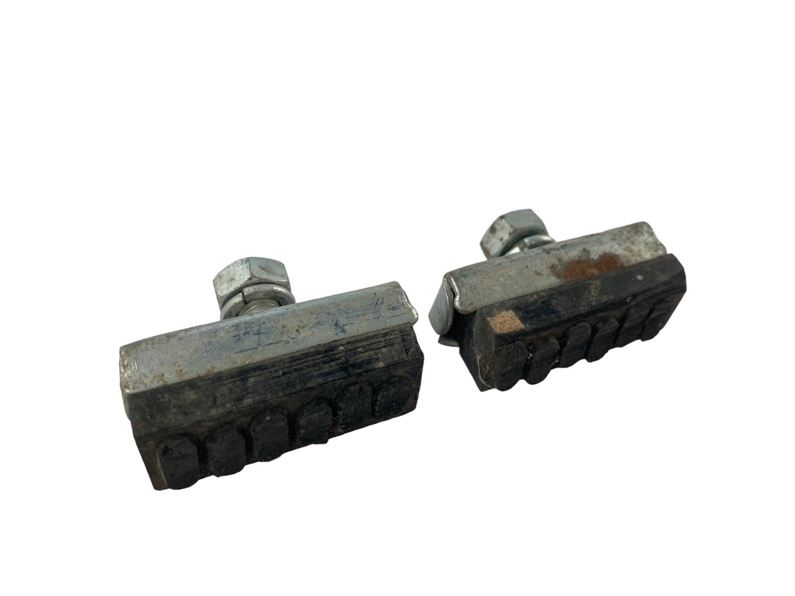 1 pair vintage brake shoes unbranded pads rubber shoes used