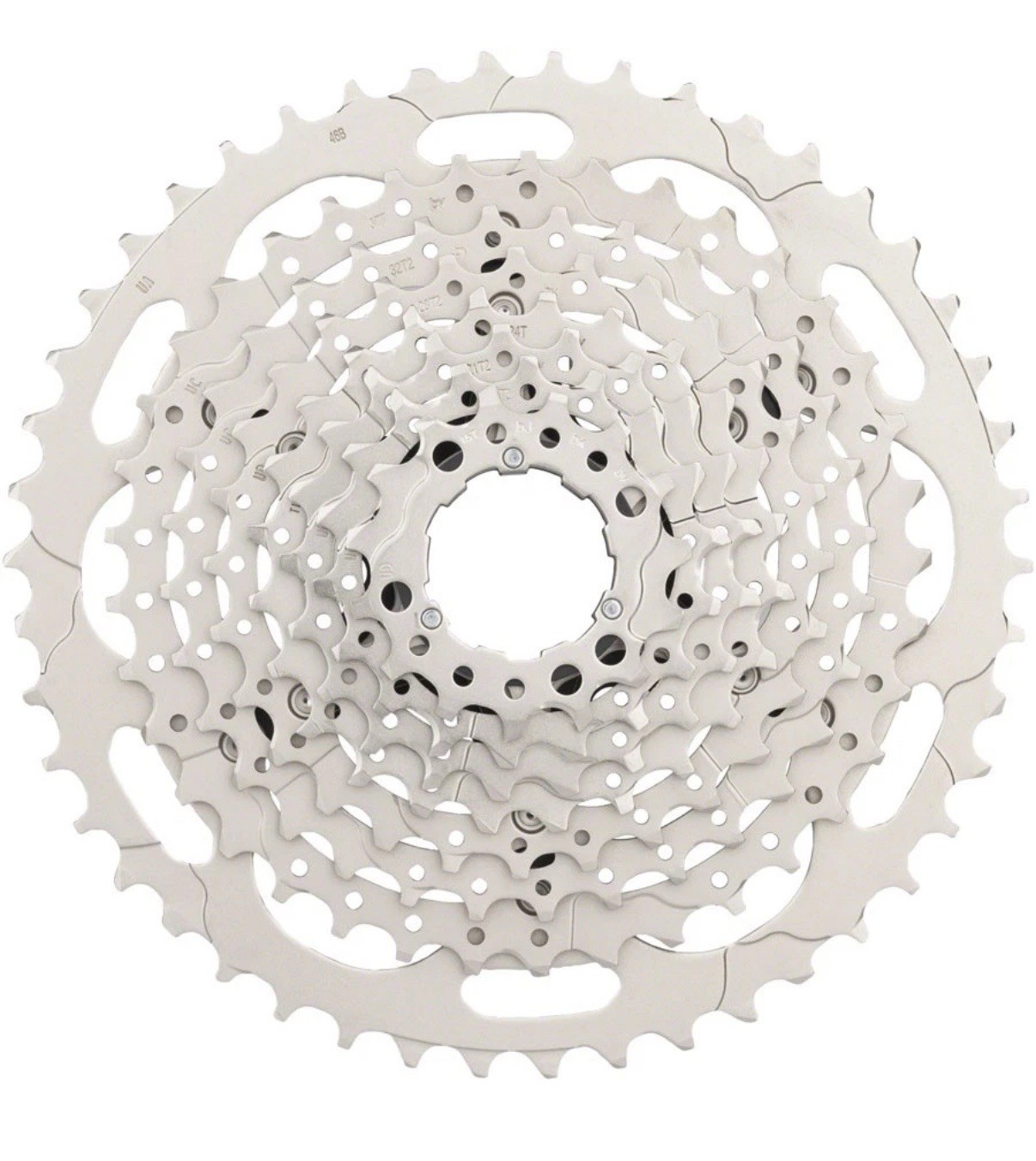 SHIMANO DEORE CS-M4100 CASSETTE, 10 SPEED, 11-42T, SILVER, ECSM410010142