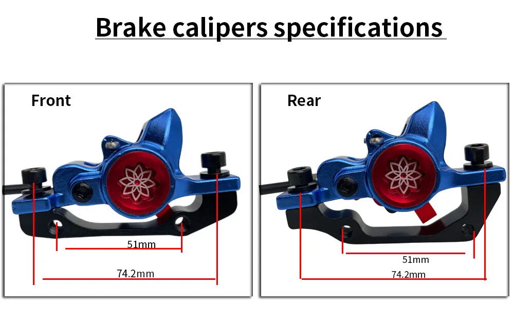 MTB Bike Hydraulic Disc Brake Front/Rear 800mm/1400mm Oil Brake Bike Accessories