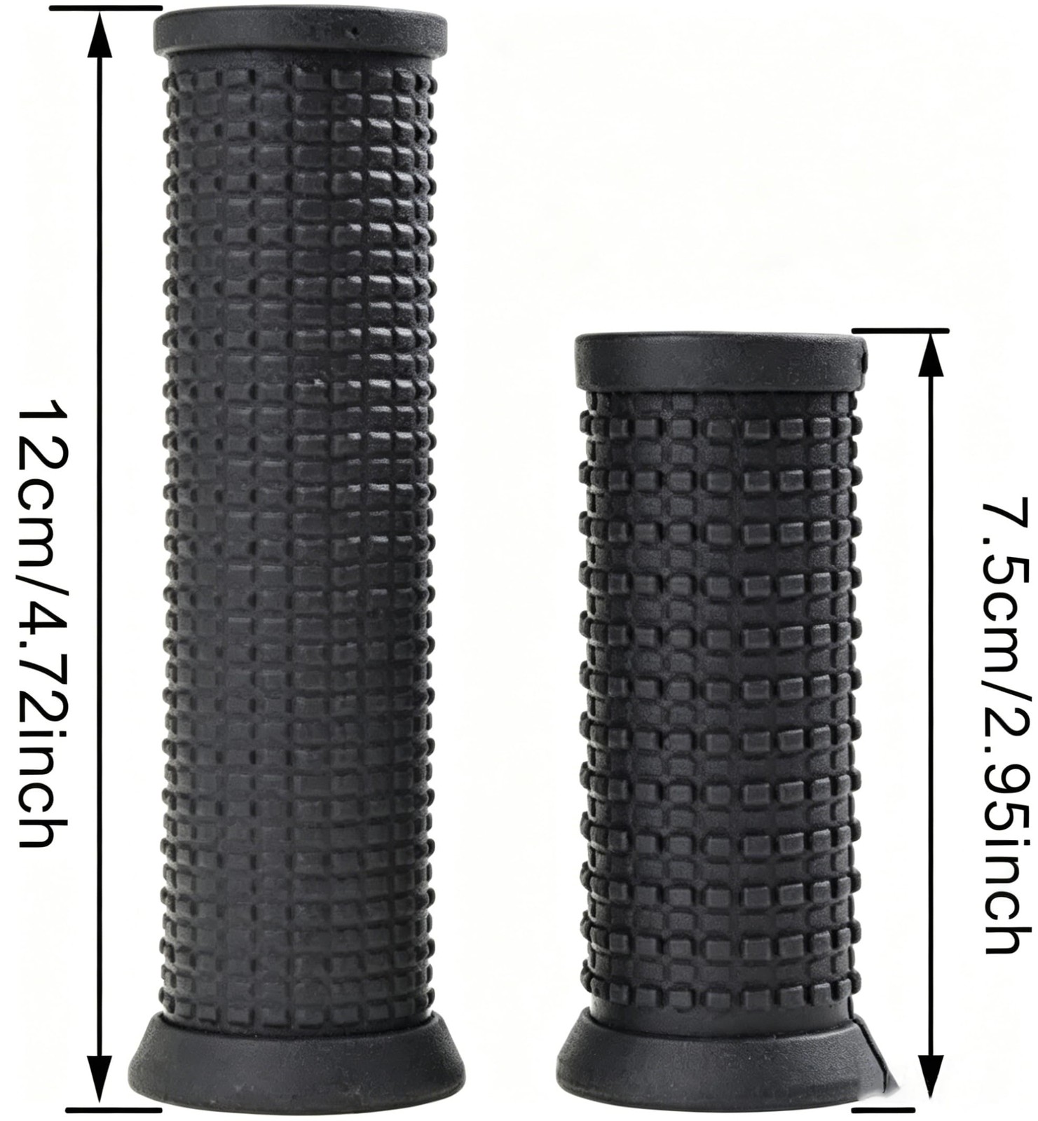2PCS Bike Long/Short Handlebar Grips for Twising Shifter, Shockproof Anti Sli…