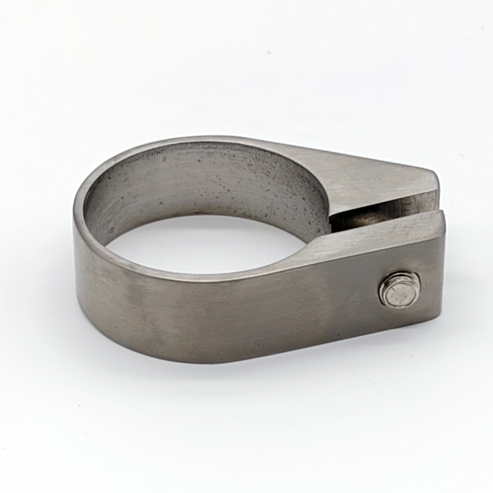 Titanium Seatpost Clamp Bike Bicycle GR5 Ti6Al4V 31.8/34.9mm Raw Color