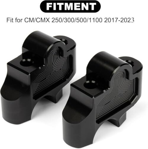 Motorcycle Handlebar Risers, CNC Handle Bar Risers Mount Clamp Adaptor