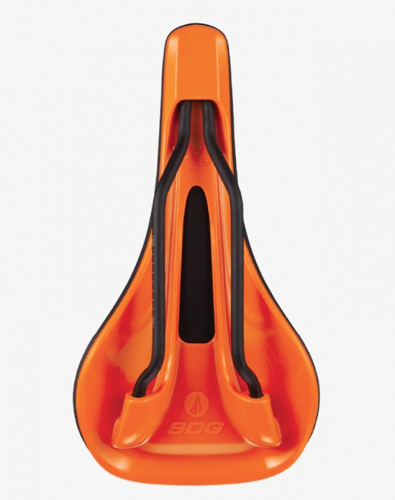 SDG Bel-Air V3 Bike Bicycle Saddle Road MTB E-MTB Comfort Saddle – Black/Orange