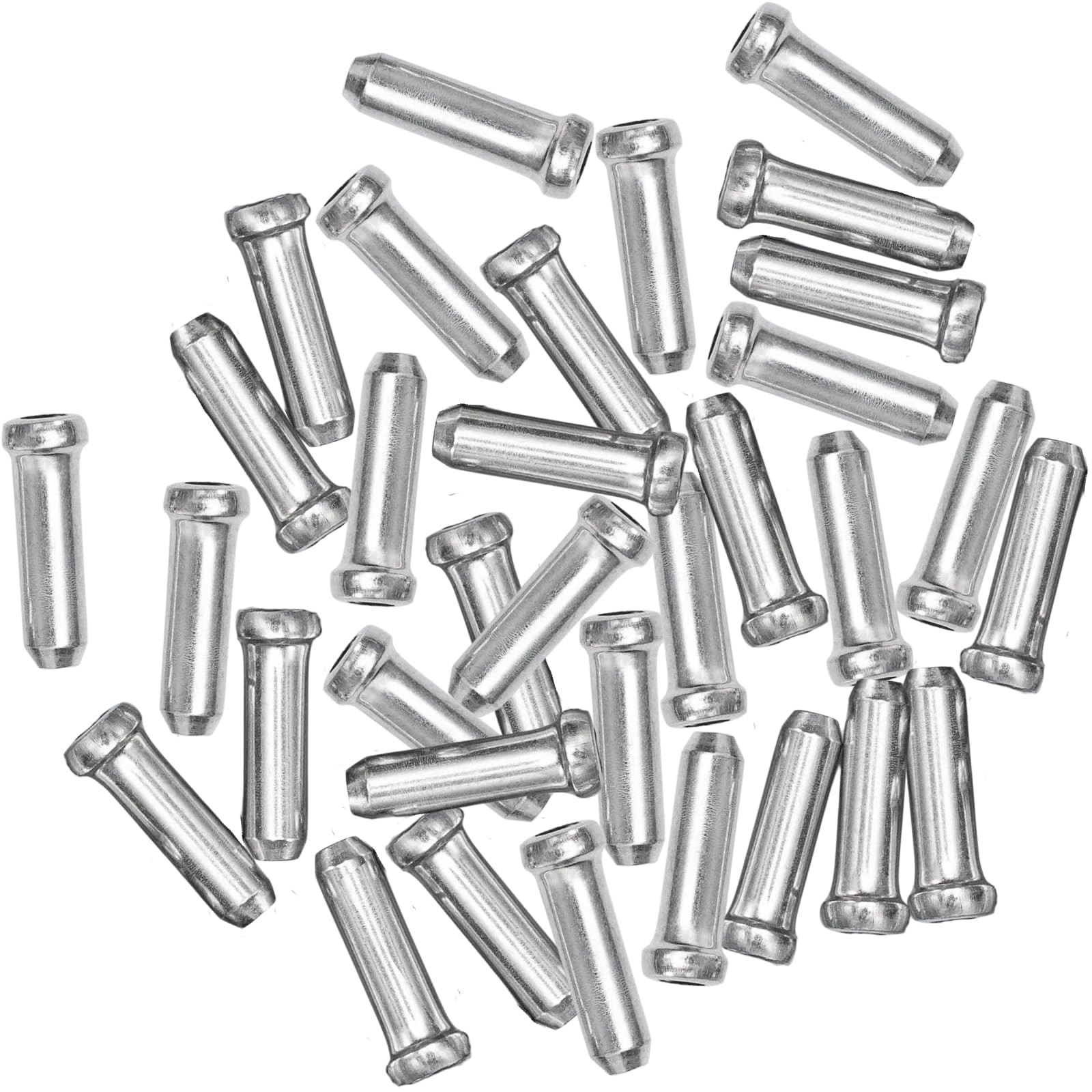 100 Pcs Bicycle Cable End Caps Alloy Wire Crimps Tips For Brake Derailleur