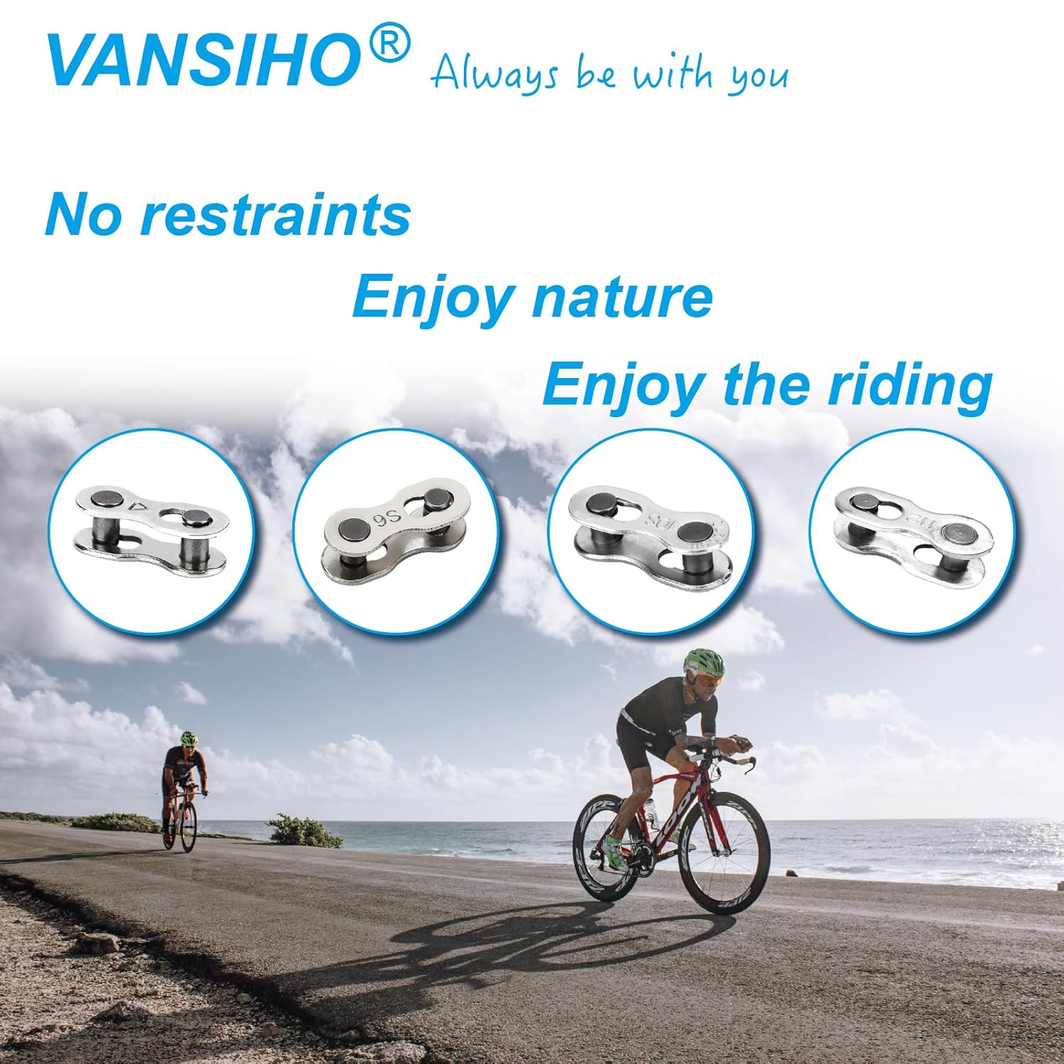 8 Pairs 6/7/8/9/10 Speed Bicycle Chain Connector Missing Link for MTB/Road/BM…