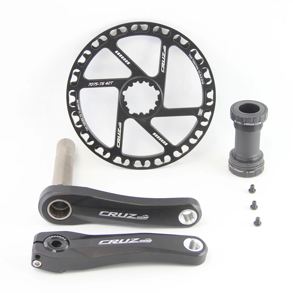 Kids Bicycle Cranksets 89/98/110/127/140/150mm Children MTB Crank Arms 25T-40T