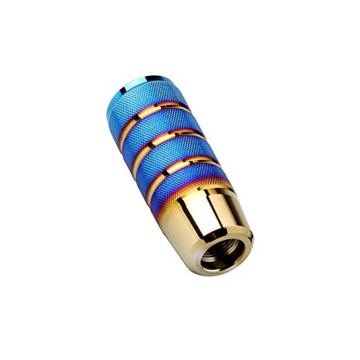 Sakali Aluminum Alloy Gear Shift Lever Knob Cover Metal Frosted Car Baked Blue