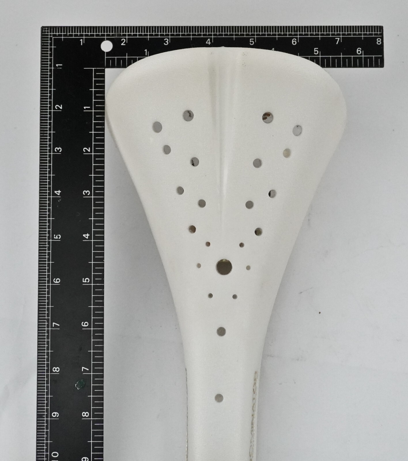 Vintage BMX Viscount Dominator 2166 White Plastic Seat Saddle Freestyle, NOS NEW