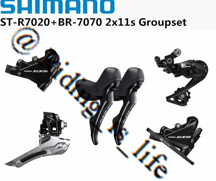 Shimano 105 R7000/R7020 Hydraulic Road Groupset 2×11 Speed ST-R7020 BR-R7070 4ps