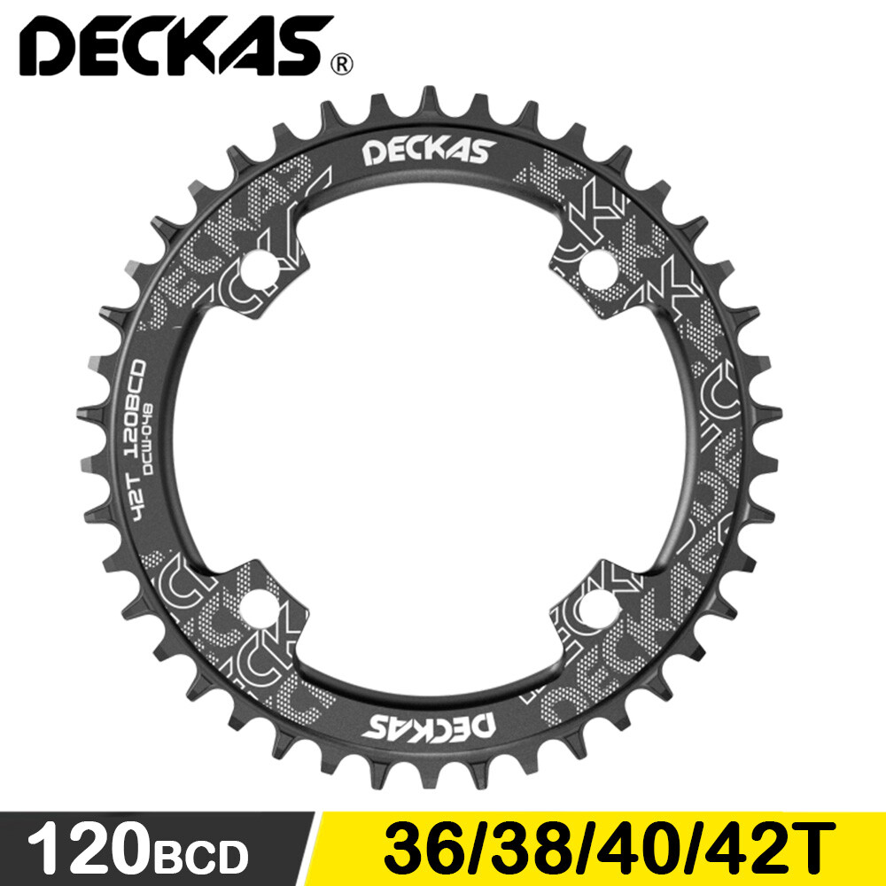 DECKAS 120 BCD Chainring Round 36T 38T 40T 42T MTB Chainwheel Bike 7-12 Speed