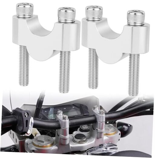 22mm Handlebar Risers 7/8’’ Motorcycle ATV Dirt 20mm(0.78inch) Sand Silver